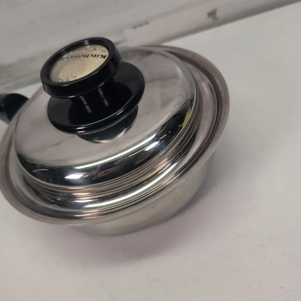 Kitchen Craft by West Bend 1‎ qt. Stainless Steel Saucepan with Steam Vent Lid.